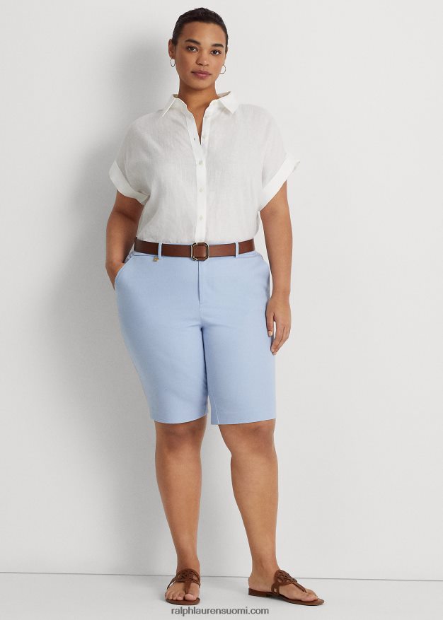 Ralph Lauren naiset pellava dolman-hihainen paita 0Z24ZR9480 valkoinen