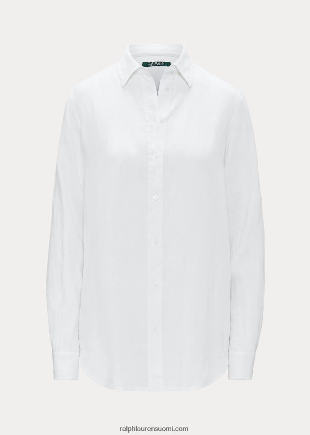 Ralph Lauren naiset pellava paita 0Z24ZR4173 valkoinen