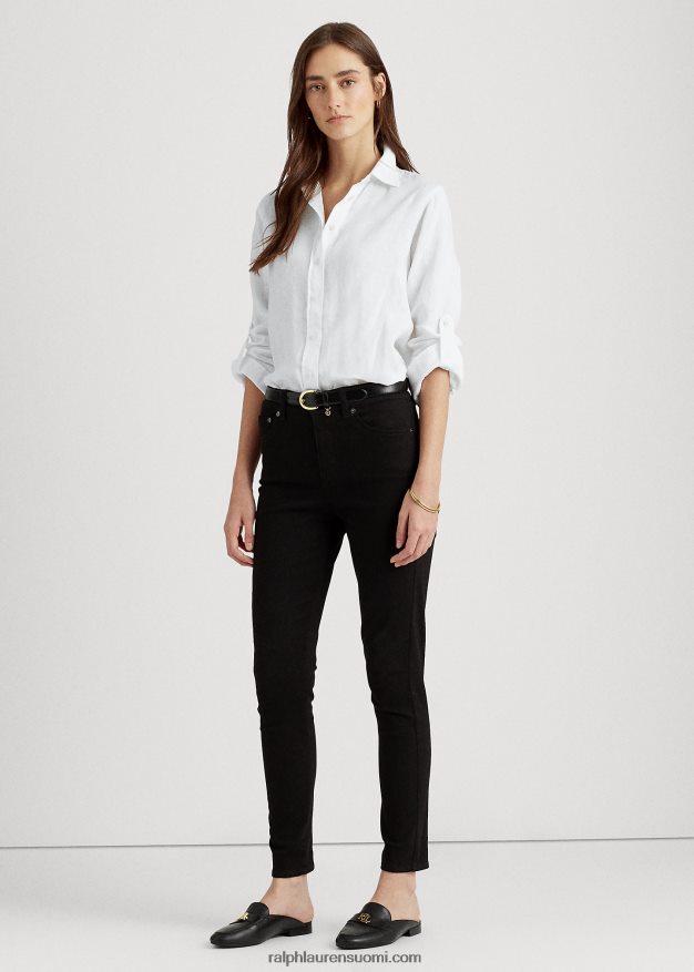 Ralph Lauren naiset pellava paita 0Z24ZR4173 valkoinen