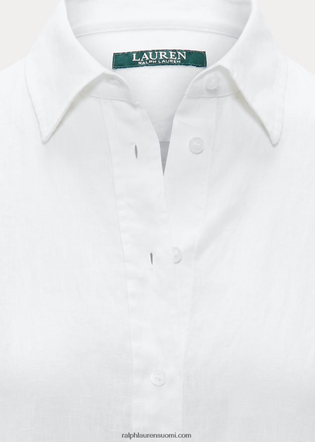 Ralph Lauren naiset pellava paita 0Z24ZR4173 valkoinen
