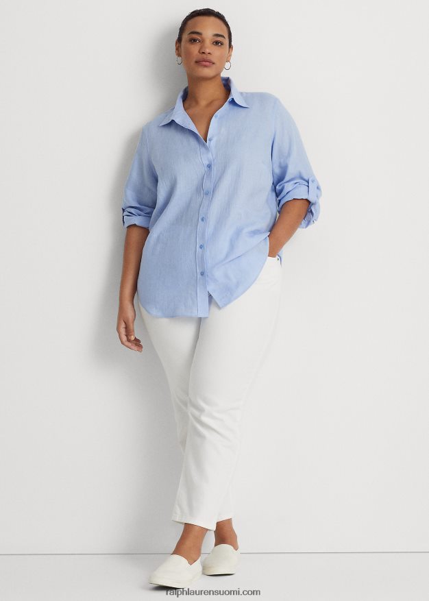 Ralph Lauren naiset pellavarulla tab-hihainen paita 0Z24ZR4644