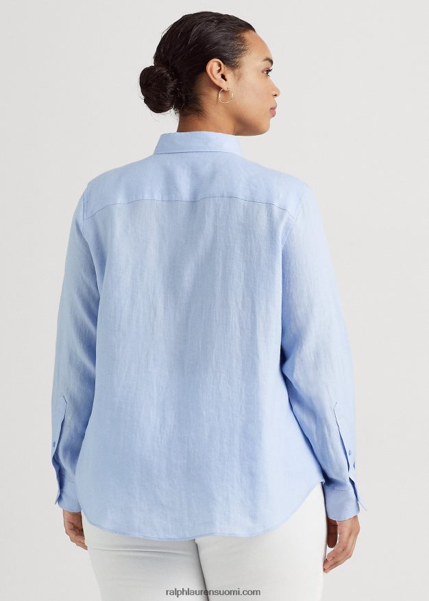 Ralph Lauren naiset pellavarulla tab-hihainen paita 0Z24ZR4644