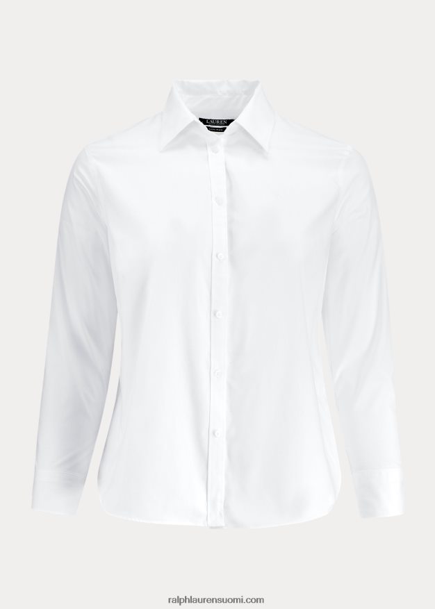 Ralph Lauren naiset puuvillainen oxford paita 0Z24ZR4735 valkoinen