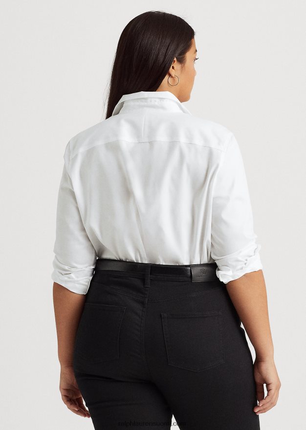 Ralph Lauren naiset puuvillainen oxford paita 0Z24ZR4735 valkoinen