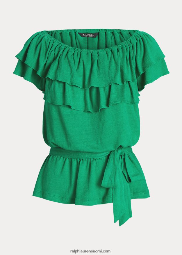 Ralph Lauren naiset jersey-toppi 0Z24ZR3856 palmun lehtiä