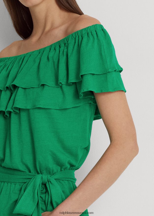 Ralph Lauren naiset jersey-toppi 0Z24ZR3856 palmun lehtiä