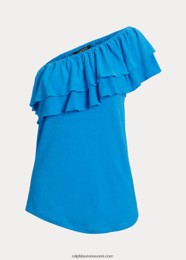 Ralph Lauren naiset jersey toppi olkapäällä 0Z24ZR3877 liekehtivä valtameri
