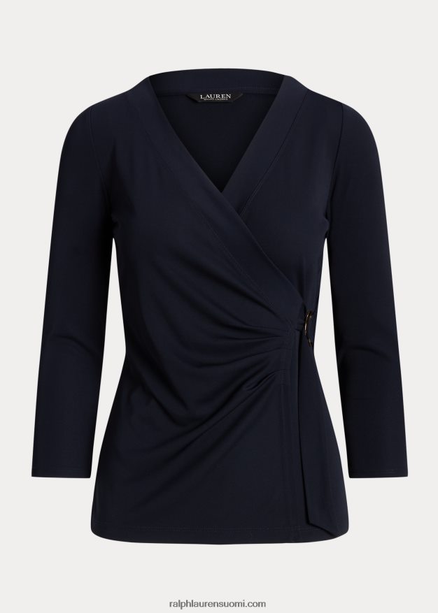 Ralph Lauren naiset stretch jersey toppi 0Z24ZR9160 laivasto