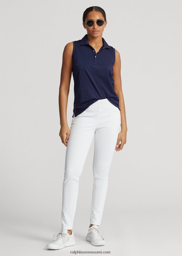 Ralph Lauren naiset hihaton pikee poolopaita 0Z24ZR3692 hienostunut laivasto