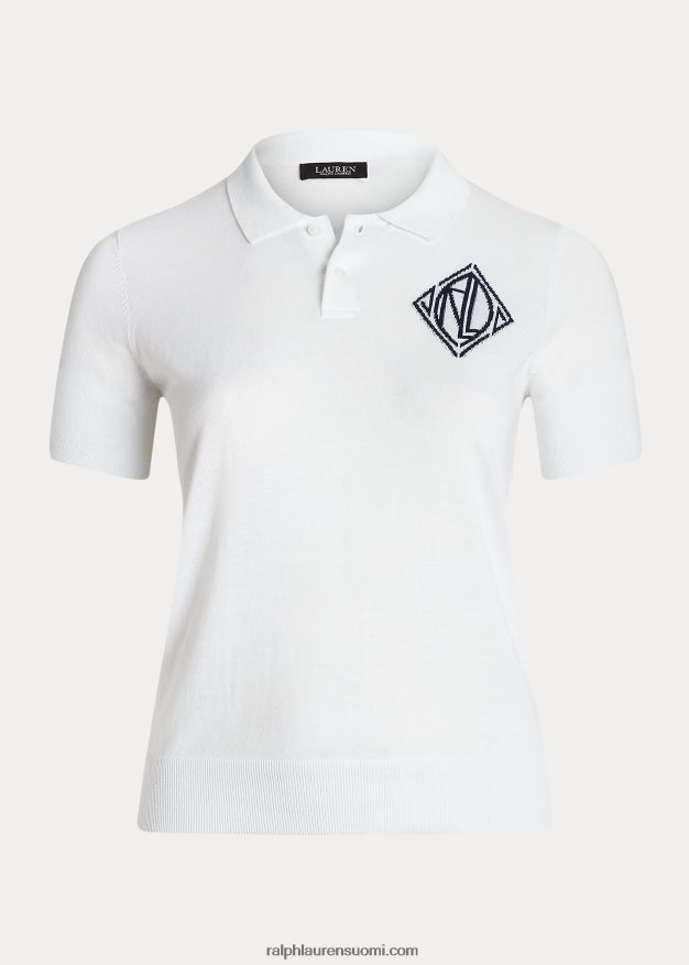 Ralph Lauren naiset jersey poolopaita 0Z24ZR4788 valkoinen