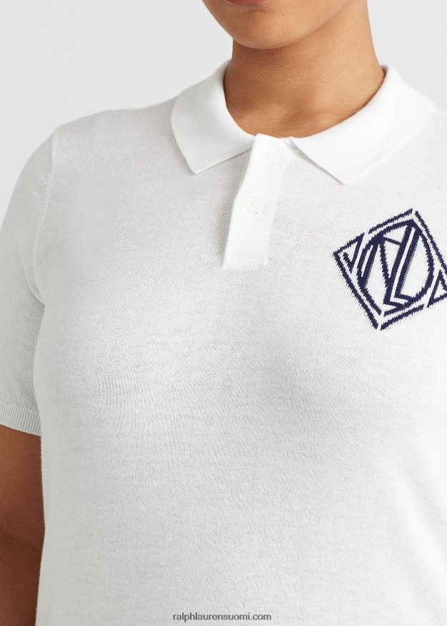 Ralph Lauren naiset jersey poolopaita 0Z24ZR4788 valkoinen