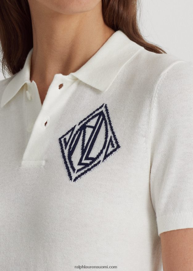 Ralph Lauren naiset jersey poolopaita 0Z24ZR4884 valkoinen