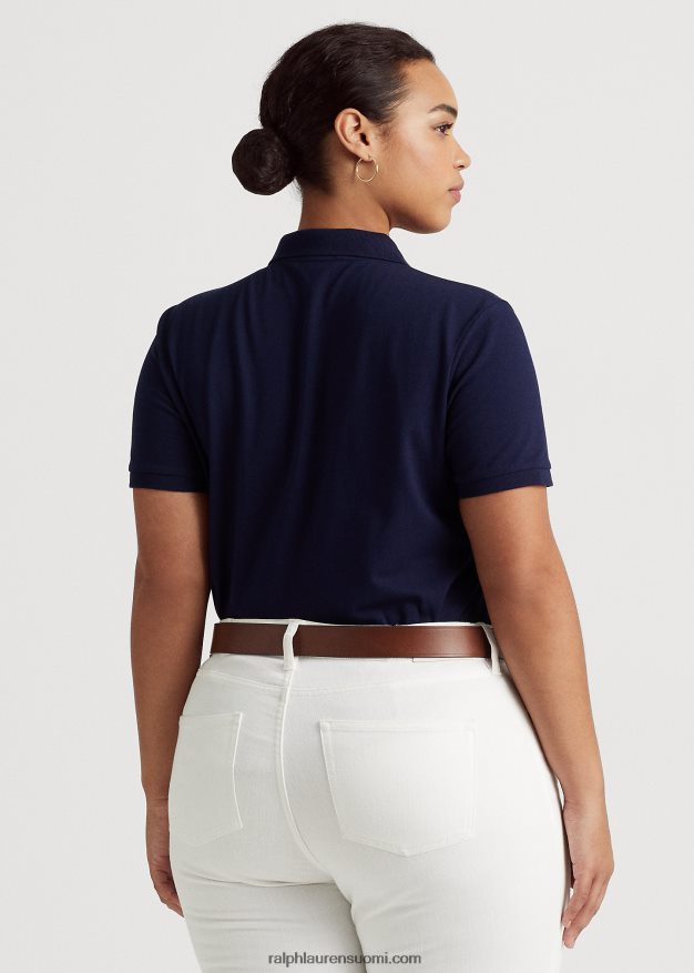 Ralph Lauren naiset joustava pikee poolopaita 0Z24ZR4628 hienostunut laivasto