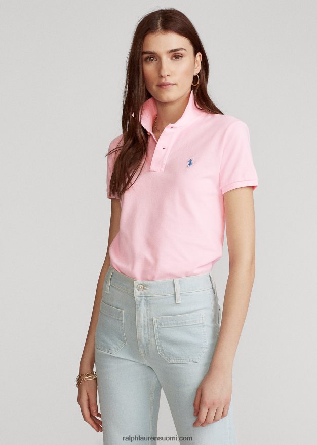 Ralph Lauren naiset klassinen istuvuus mesh-poolopaita 0Z24ZR9213 karmelin pinkki