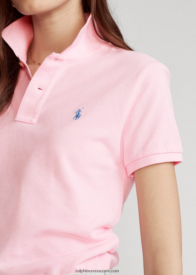 Ralph Lauren naiset klassinen istuvuus mesh-poolopaita 0Z24ZR9213 karmelin pinkki