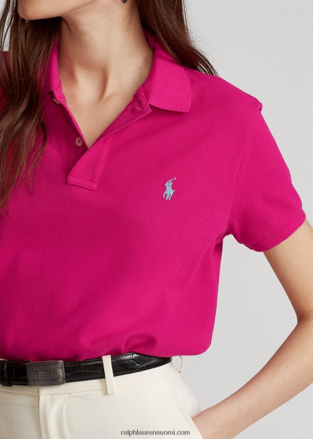Ralph Lauren naiset klassinen istuvuus mesh-poolopaita 0Z24ZR9215 vaaleanpunainen taivas