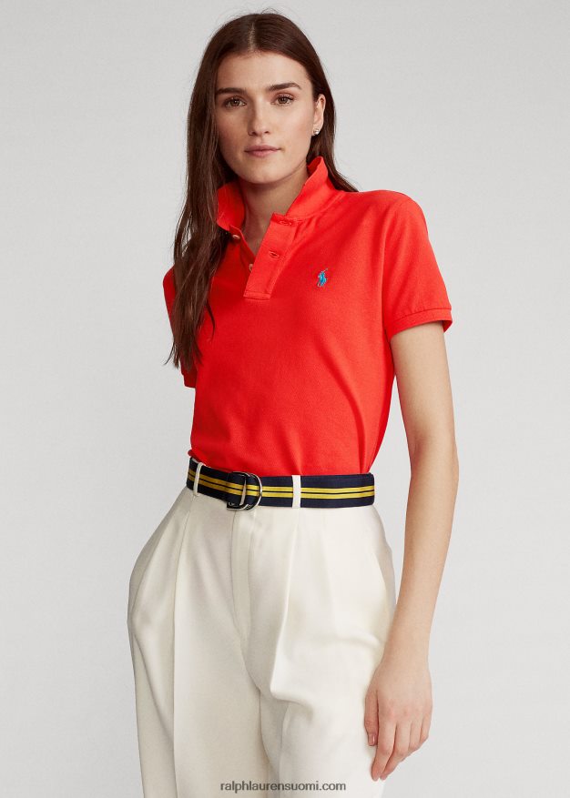 Ralph Lauren naiset klassinen istuvuus mesh-poolopaita 0Z24ZR9217 terälehti ruusu