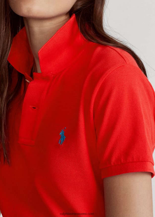 Ralph Lauren naiset klassinen istuvuus mesh-poolopaita 0Z24ZR9217 terälehti ruusu