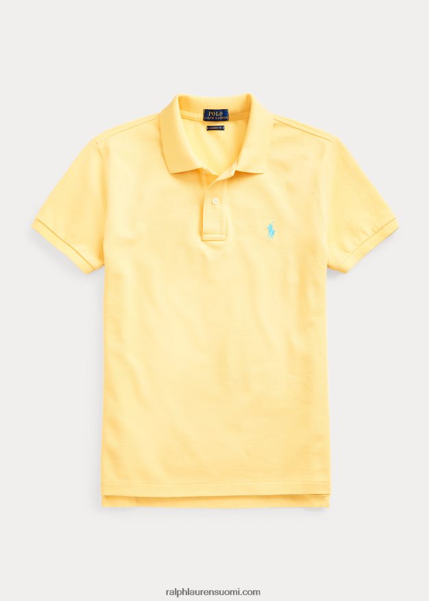Ralph Lauren naiset klassinen istuvuus mesh-poolopaita 0Z24ZR9220 maissin keltainen