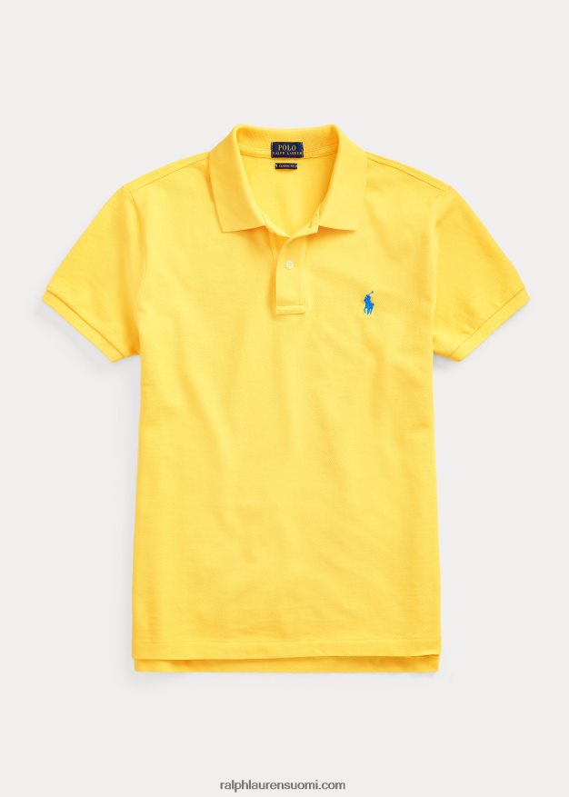 Ralph Lauren naiset klassinen istuvuus mesh-poolopaita 0Z24ZR9221 keltaevä