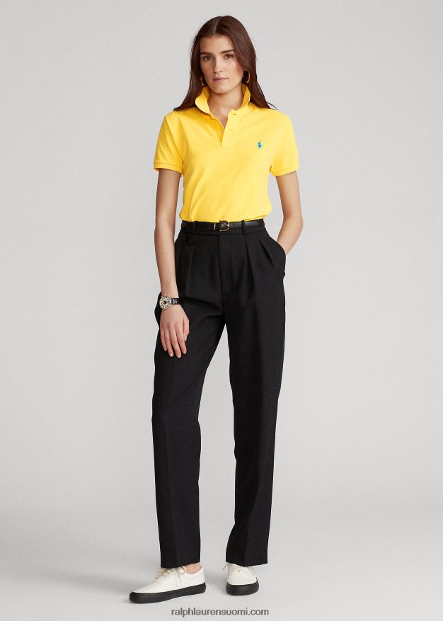 Ralph Lauren naiset klassinen istuvuus mesh-poolopaita 0Z24ZR9221 keltaevä