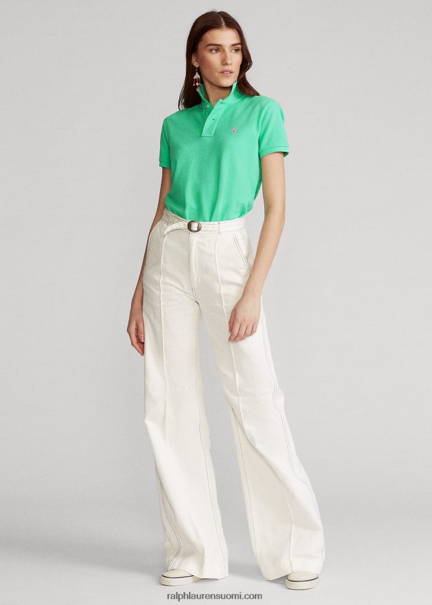 Ralph Lauren naiset klassinen istuvuus mesh-poolopaita 0Z24ZR9223 auringonlaskun vihreä