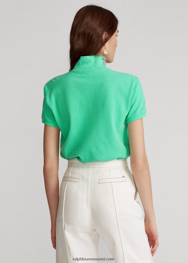 Ralph Lauren naiset klassinen istuvuus mesh-poolopaita 0Z24ZR9223 auringonlaskun vihreä