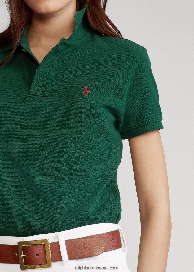 Ralph Lauren naiset klassinen istuvuus mesh-poolopaita 0Z24ZR9227 college vihreä