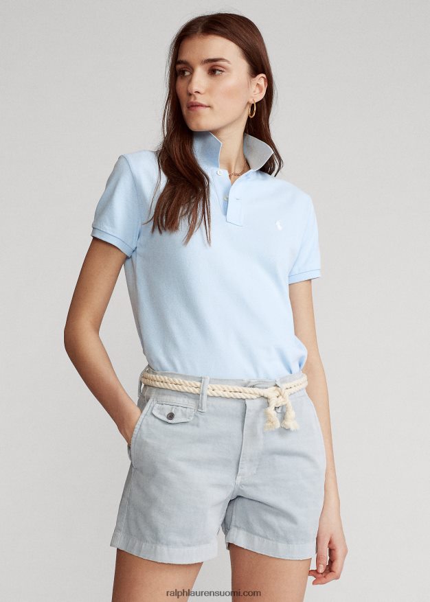 Ralph Lauren naiset klassinen istuvuus mesh-poolopaita 0Z24ZR9228 toimiston sininen