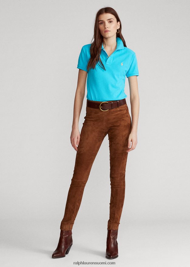 Ralph Lauren naiset klassinen istuvuus mesh-poolopaita 0Z24ZR9230 poukaman sininen