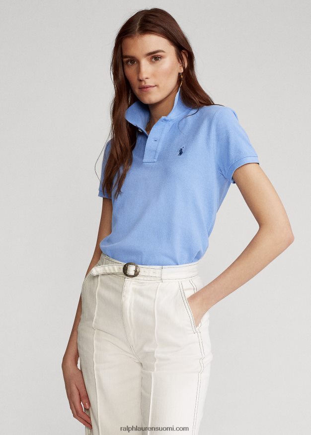 Ralph Lauren naiset klassinen istuvuus mesh-poolopaita 0Z24ZR9231 satamasaaren sininen