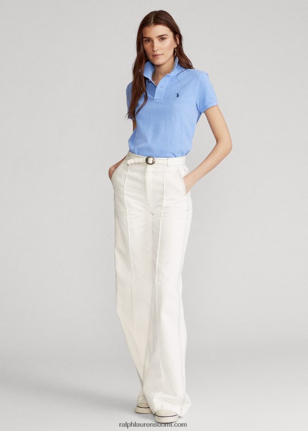 Ralph Lauren naiset klassinen istuvuus mesh-poolopaita 0Z24ZR9231 satamasaaren sininen