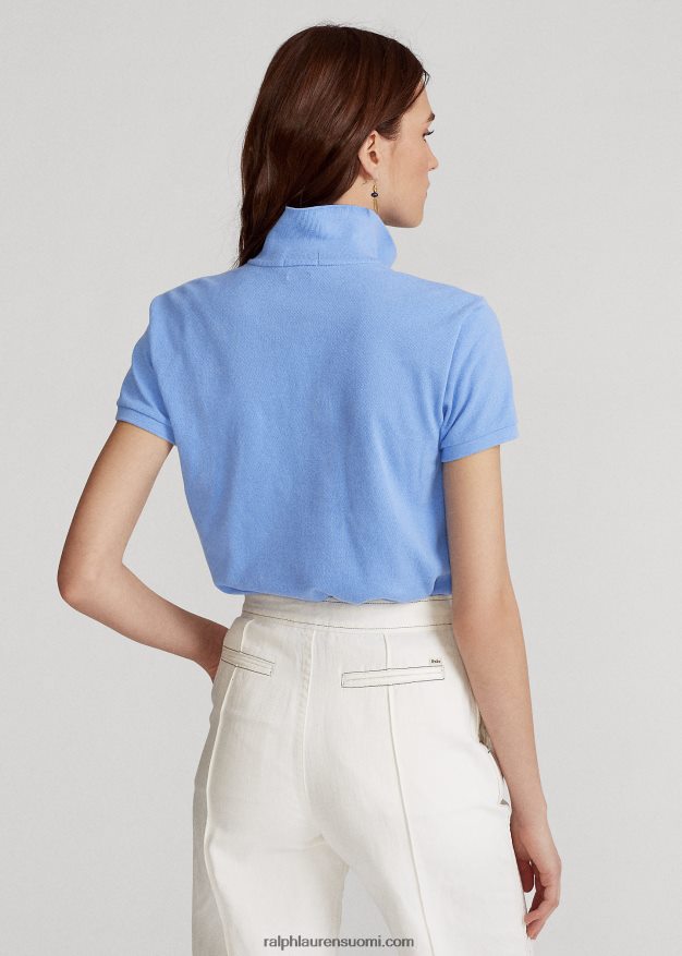 Ralph Lauren naiset klassinen istuvuus mesh-poolopaita 0Z24ZR9231 satamasaaren sininen