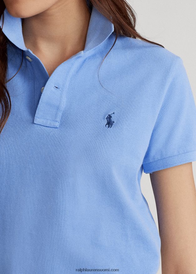 Ralph Lauren naiset klassinen istuvuus mesh-poolopaita 0Z24ZR9231 satamasaaren sininen