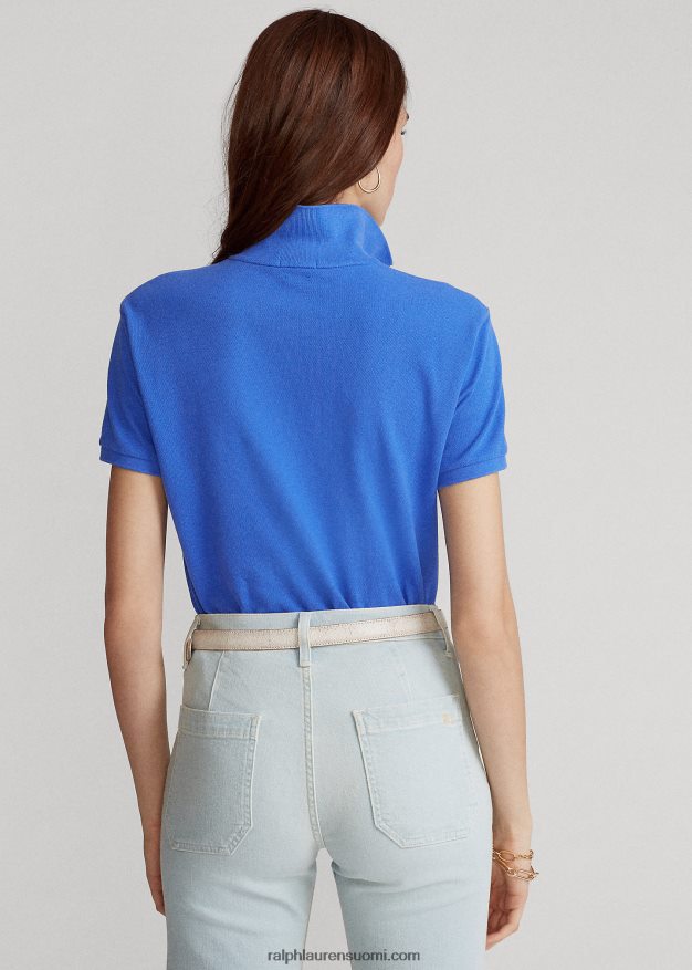 Ralph Lauren naiset klassinen istuvuus mesh-poolopaita 0Z24ZR9233 uusi iiriksen sininen