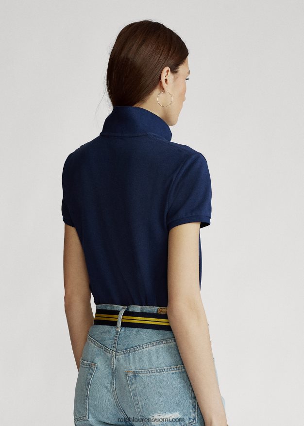 Ralph Lauren naiset klassinen istuvuus mesh-poolopaita 0Z24ZR9234 newport laivasto/punainen