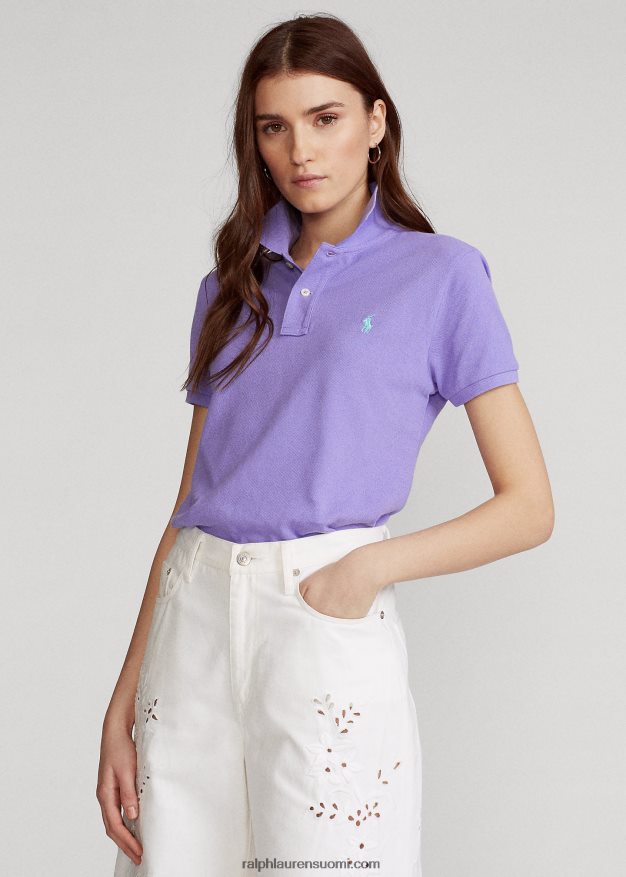 Ralph Lauren naiset klassinen istuvuus mesh-poolopaita 0Z24ZR9236 kaktuksen violetti