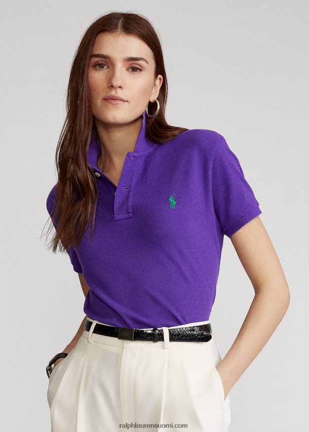 Ralph Lauren naiset klassinen istuvuus mesh-poolopaita 0Z24ZR9238 violetti chalet