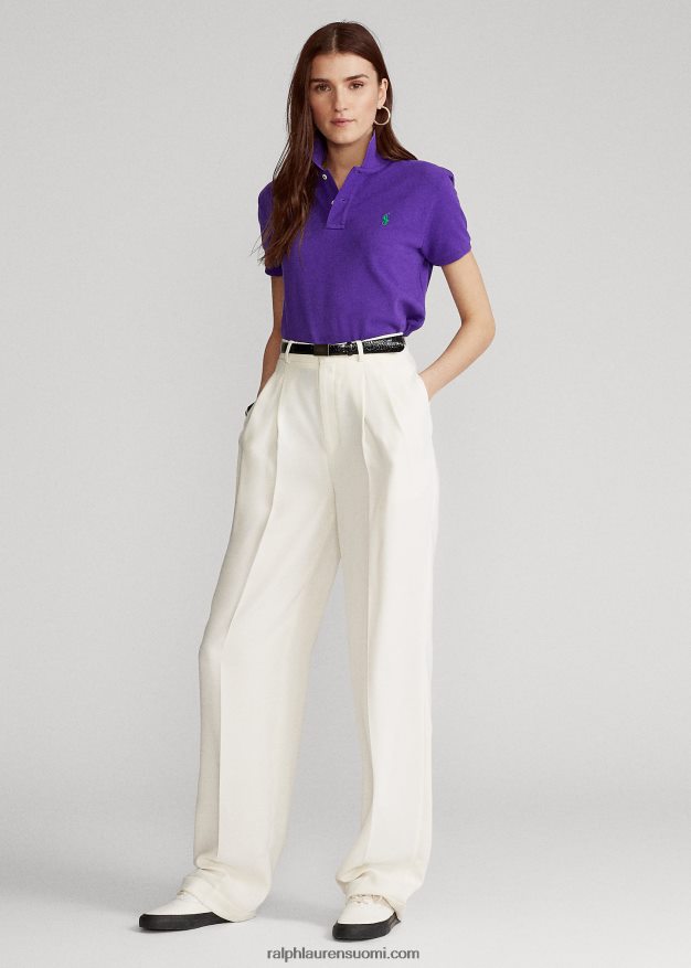 Ralph Lauren naiset klassinen istuvuus mesh-poolopaita 0Z24ZR9238 violetti chalet
