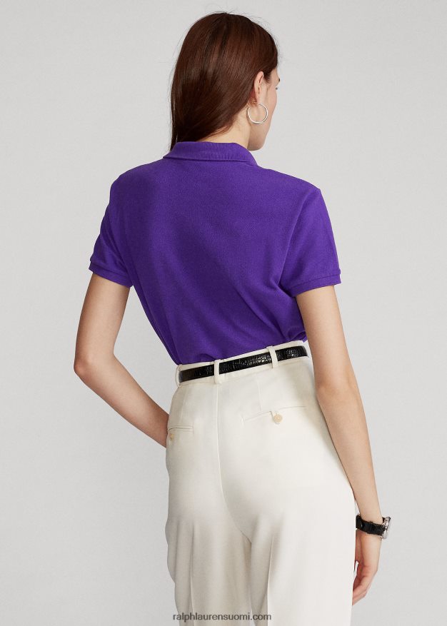 Ralph Lauren naiset klassinen istuvuus mesh-poolopaita 0Z24ZR9238 violetti chalet