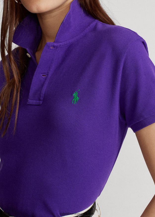 Ralph Lauren naiset klassinen istuvuus mesh-poolopaita 0Z24ZR9238 violetti chalet