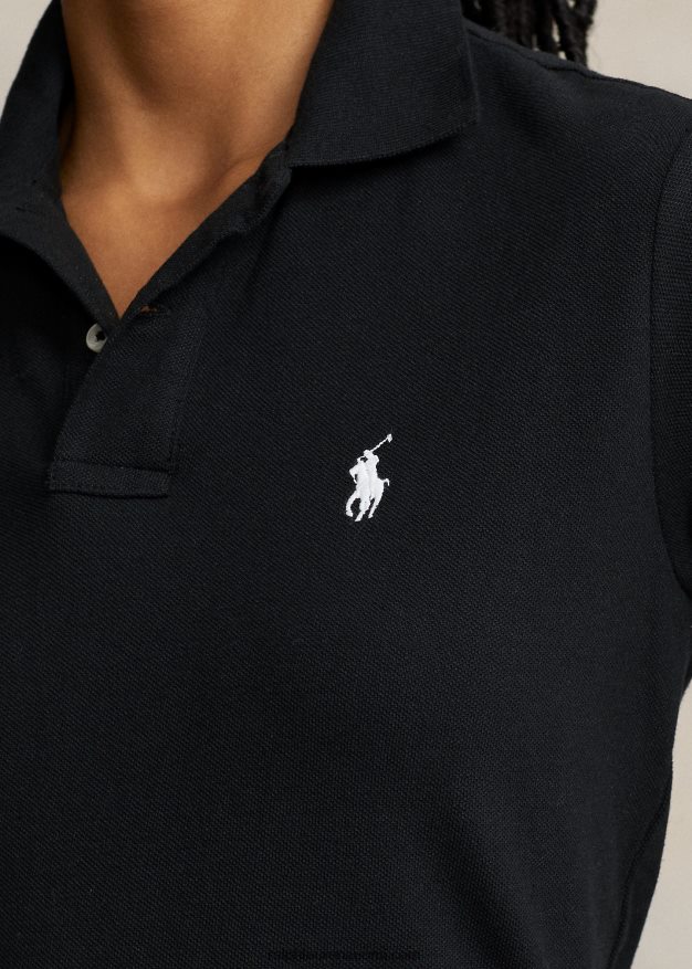 Ralph Lauren naiset klassinen istuvuus mesh-poolopaita 0Z24ZR9241 musta