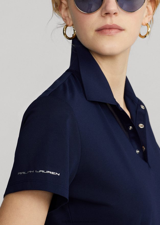 Ralph Lauren naiset klassinen pikee pikeepaita 0Z24ZR3751 laivasto