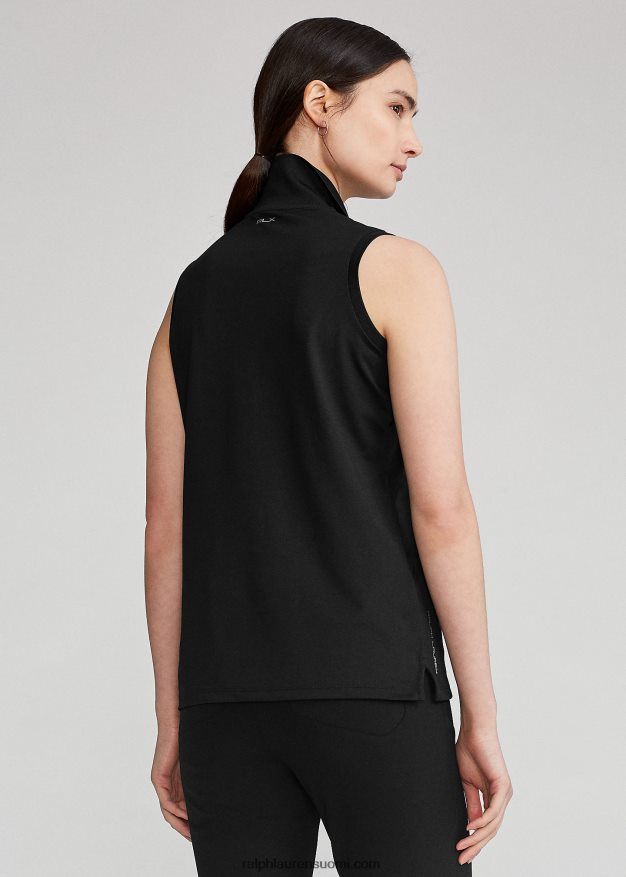 Ralph Lauren naiset klassinen pikeehihaton pikeepaita 0Z24ZR3748 musta