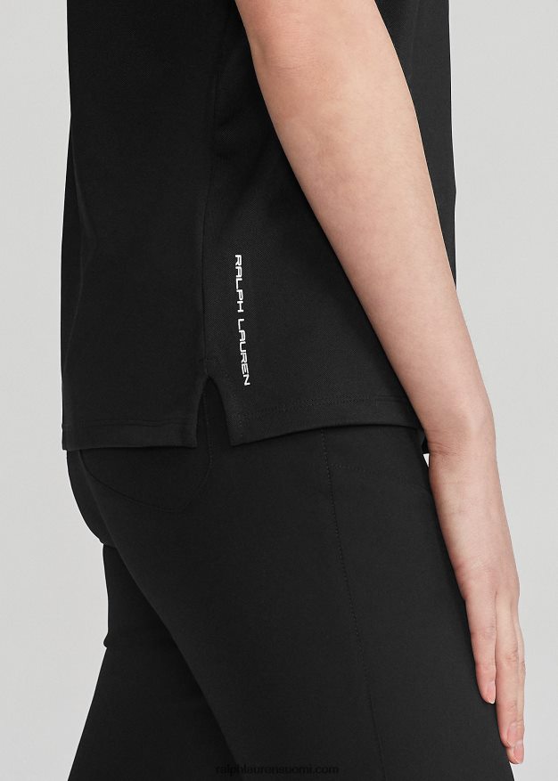 Ralph Lauren naiset klassinen pikeehihaton pikeepaita 0Z24ZR3748 musta