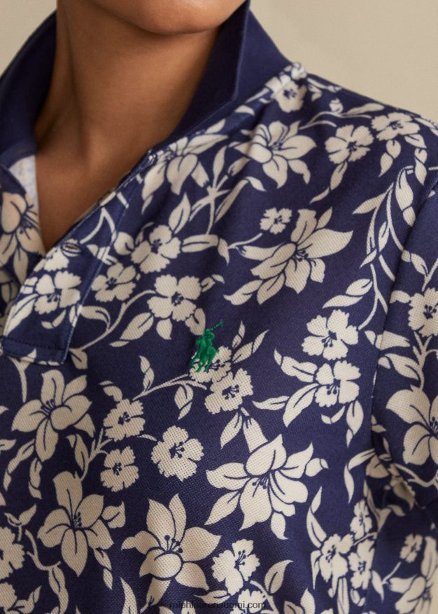 Ralph Lauren naiset maan poolo 0Z24ZR3351 laivastonsininen/kermanvärinen kukka