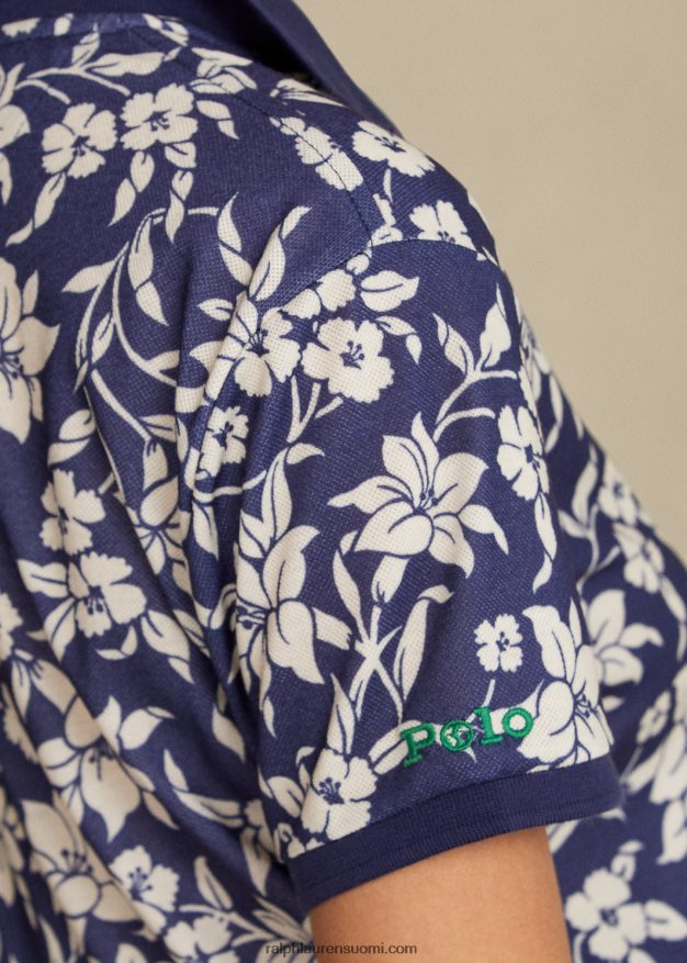 Ralph Lauren naiset maan poolo 0Z24ZR3351 laivastonsininen/kermanvärinen kukka