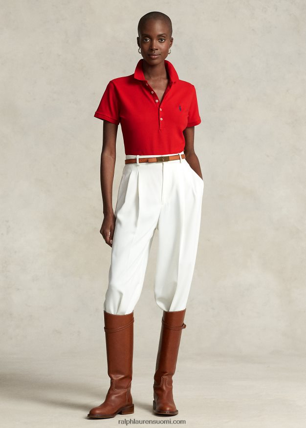 Ralph Lauren naiset ohut joustava poolopaita 0Z24ZR3248 punainen/laivasto