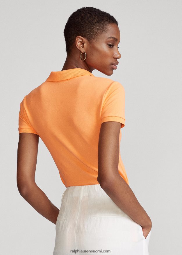 Ralph Lauren naiset ohut joustava poolopaita 0Z24ZR3251 key west oranssi
