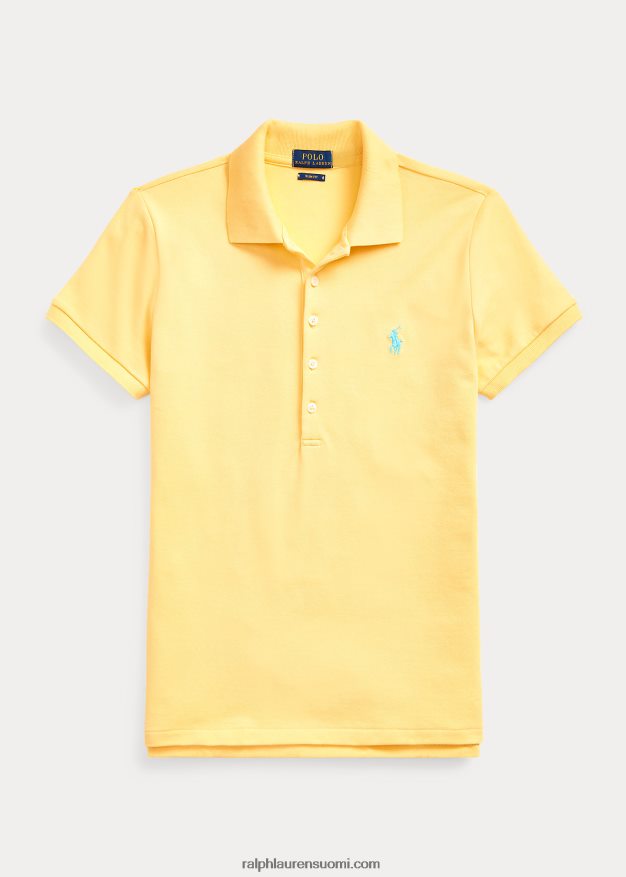 Ralph Lauren naiset ohut joustava poolopaita 0Z24ZR3252 maissin keltainen
